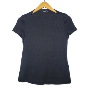 Kate Spade Saturday Navy Boat Neck Blouse